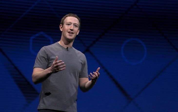 El CEO de Facebook durante la conferencia de desarrolladores&nbsp;