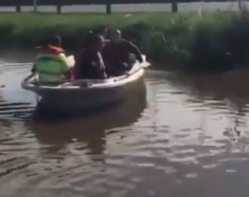 Papelón en Pilar: el intendente simuló que recorría zonas inundadas