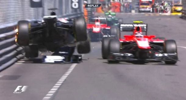 Espectacular accidente en el Gran Premio de Mónaco