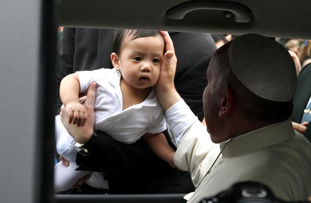 Las imágenes del papa Francisco en Filipinas