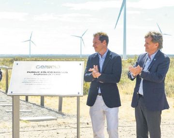 Inauguración Parque Eólico Rawson.