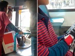 el gesto ejemplar de un chofer: le regalo un par de zapatillas a un nene el gesto ejemplar de un chofer: le regalo un par de zapatillas a un nene