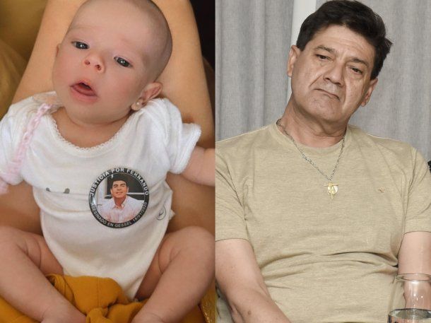 Él la calmó: la emotiva foto de la hija de Fernando Burlando y el papá de Fernando Báez Sosa