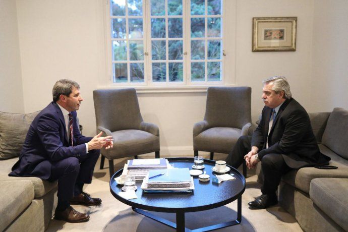 Coronavirus: Alberto Fernández recibió a Sergio Uñac