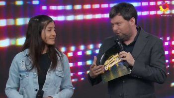 Chiara, en el programa de Guizo Kaczka. Chiara, en el programa de Guizo Kaczka.