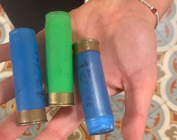 Los cartuchos de balas de goma que la Federal disparó contra los manifestantes