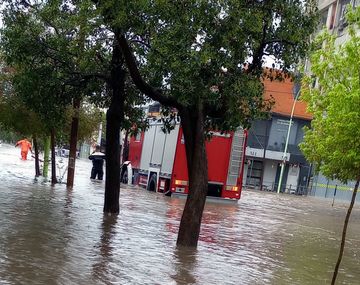 Bahía Blanca inundada en marzo de 2025.