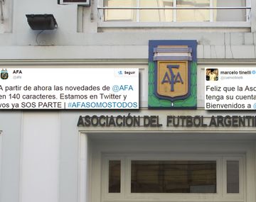 Tinelli presentó las nuevas cuentas sociales de la AFA