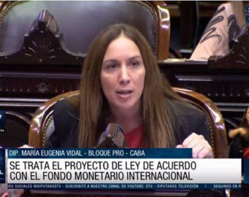 Vidal anticipó el voto de Juntos por el Cambio a favor del acuerdo con el FMI