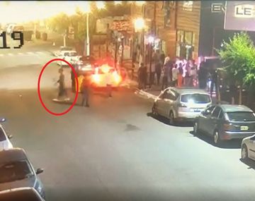 Fernando Báez Sosa al salir de Le Brique