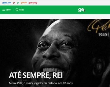 Conmoción en Brasil: así retrataron los principales medios la muerte de Pelé