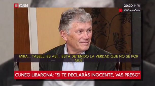 Mariano Cúneo Libarona habló de su defendido Sergio Taselli