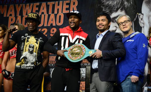 Mirá lo más destacado de las conferencias de prensa de los entrenadores de Mayweather y Pacquiao