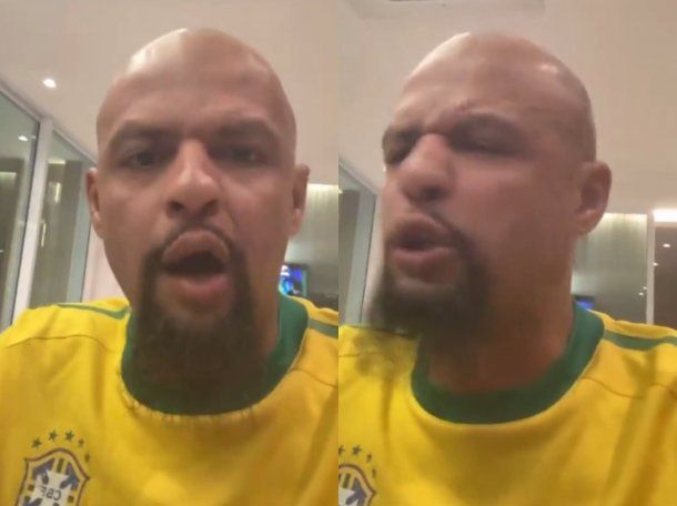 Bronca y resignación: la reacción de Felipe Melo tras la goleada de Argentina a Brasil
