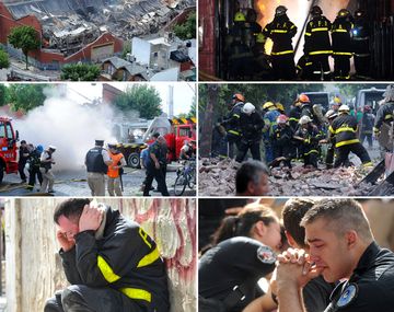 Suben a nueve los muertos por el incendio y derrumbe