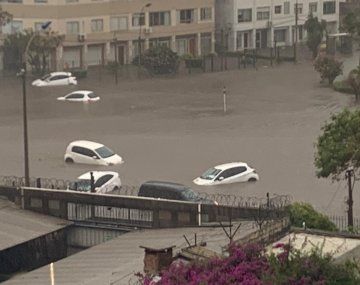 Montevideo parece Venecia: histórica inundación en Uruguay