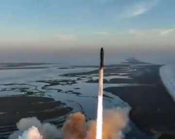 Así fue el despegue del Starship de SpaceX