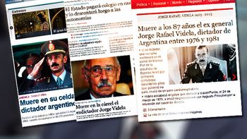 las tapas de los diarios del mundo reflejan la muerte de videla
