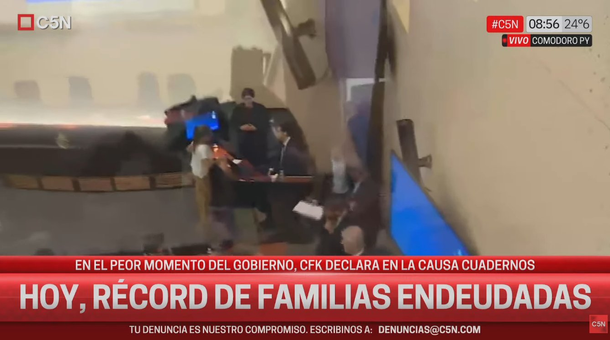 La deuda de las familias en el zócalo de C5N La deuda de las familias en el zócalo de C5N