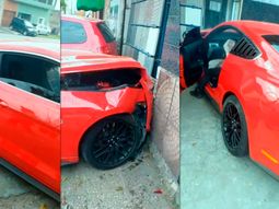 El auto quedó destrozado&nbsp;