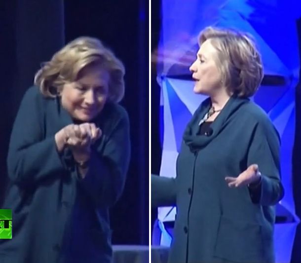 Mirá la agresión a Hillary Clinton: le arrojaron un zapato