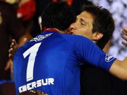 Agustín Marchesin y Guillermo Barros Schelotto