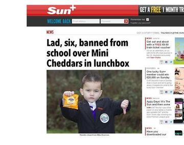 Suspendieron del colegio a un nene por comer snacks