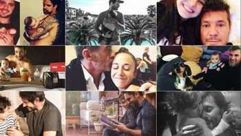 Los famosos celebran el día del padre en las redes. Los famosos celebran el día del padre en las redes.