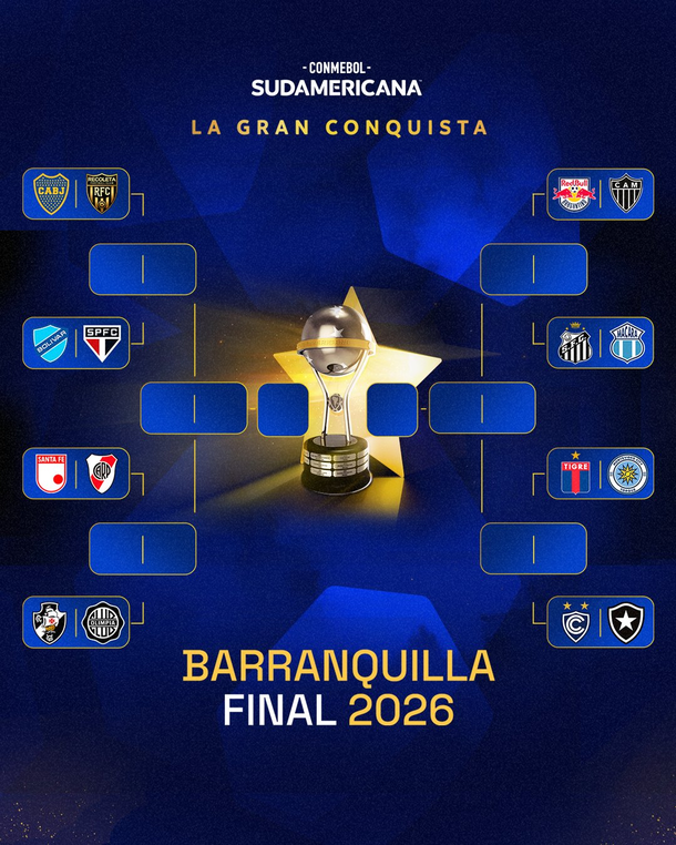 Cómo quedaron los octavos de final de la Copa Sudamericana 2026 Cómo quedaron los octavos de final de la Copa Sudamericana 2026