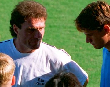 Ruggieri y Mirko Saric en San Lorenzo