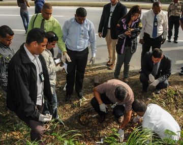 La escena del crimen de Mónica Spear.