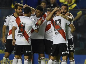 River en La Bombonera durante el Superclásico - Crédito:&nbsp;@CARPoficial