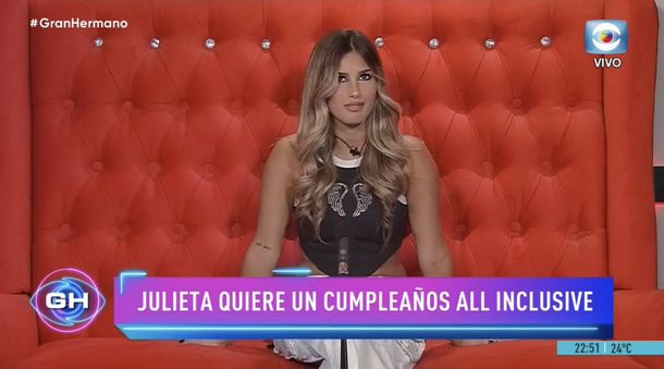 Gran Hermano y una difícil propuesta para Julieta