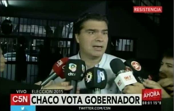 Votó Capitanich: Están dadas todas las condiciones para una elección tranquila y normal