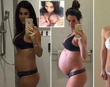 Increíble: dio a luz a gemelos y a dos días luce así