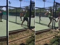 video: tenista furioso corrio a raquetazos al arbitro video: tenista furioso corrio a raquetazos al arbitro