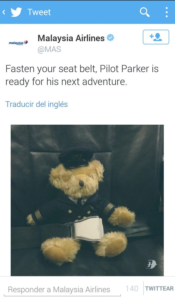 El desafortunado tuit de Malaysia antes del vuelo MH17