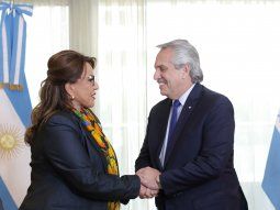 Alberto se reunió con la presidenta de Honduras