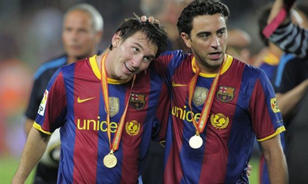Messi y Xavi