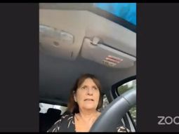 Imprudente y al volante: así participó Patricia Bullrich del Zoom de Juntos por el Cambio