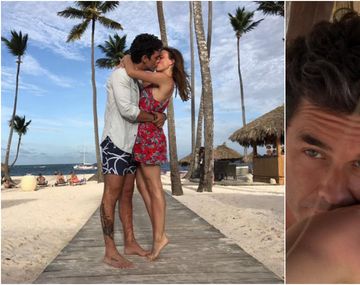 Mariano Martínez y Camila Cavallo, junto en el Caribe.