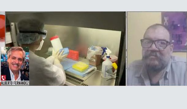 Alberto felicitó en vivo por C5N a un técnico del Malbrán: Son genios