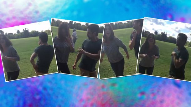 ¡Piden pista! Araceli González y Luciano Castro practican el Bailando