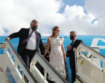 Alberto Fernández ya está en Madrid para continuar su gira europea