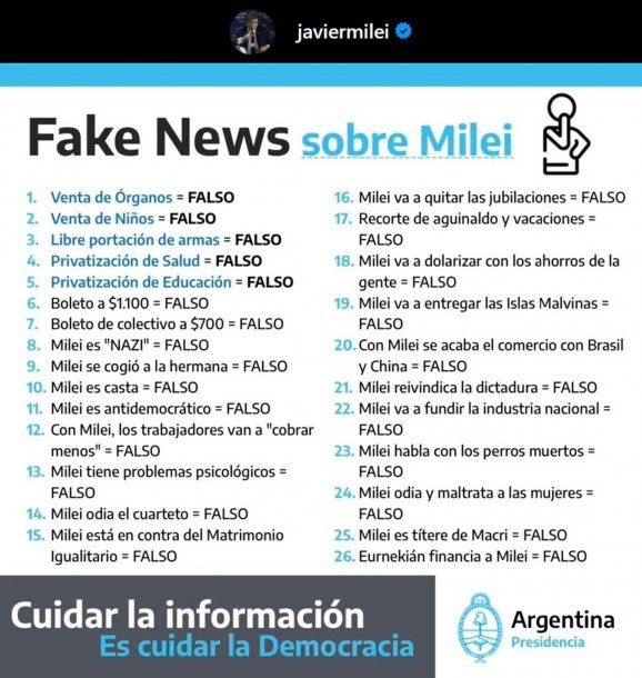 Uno a uno los momentos en que Javier Milei manifestó las ideas que ahora desmiente