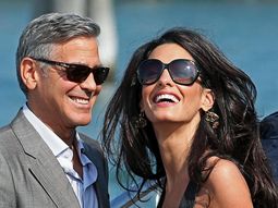 George Clooney &nbsp;y su mujer