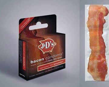 Insólito: lanzaron preservativos con sabor a panceta
