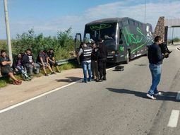 El operativo al micro del cantante Ulises Bueno