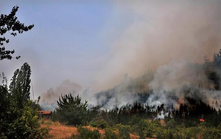 Incendio en Chile