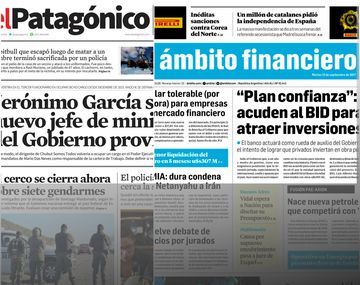 Tapas de diarios del martes 12 de septiembre de 2017